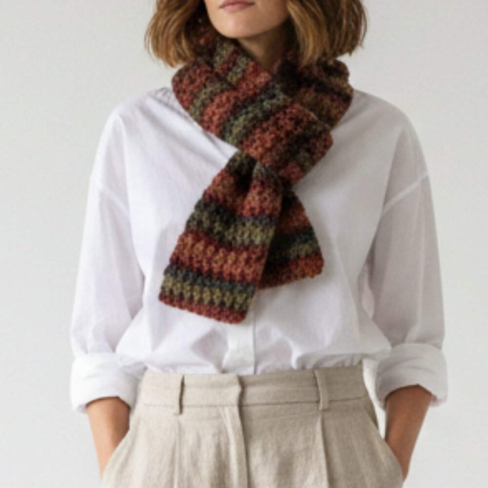 Handmade Crochet Bobble Scarf